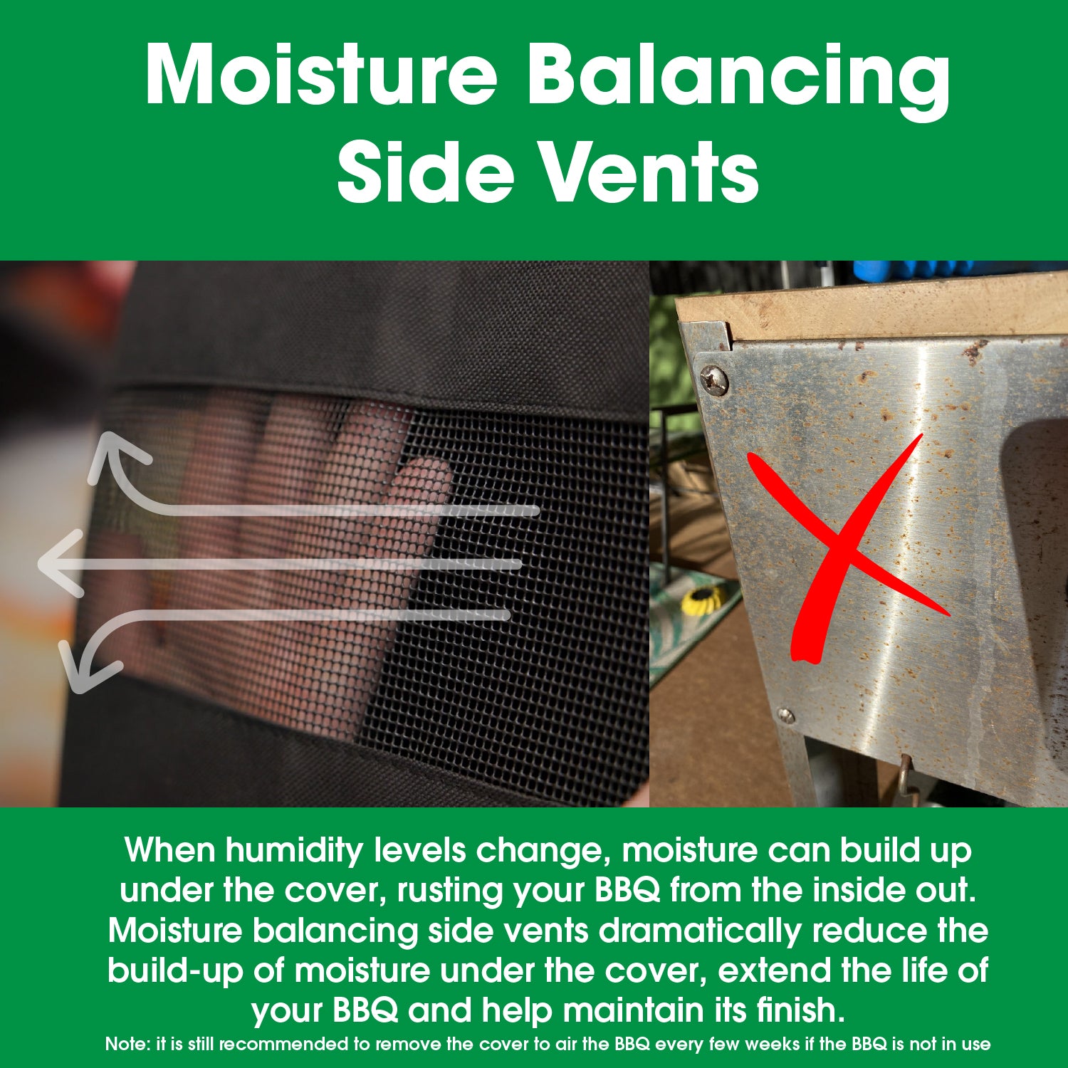 Outback Premium Vented Cover for 4 Burner Meteor / Jupiter / Apollo / Saturn BBQ - OUT371065