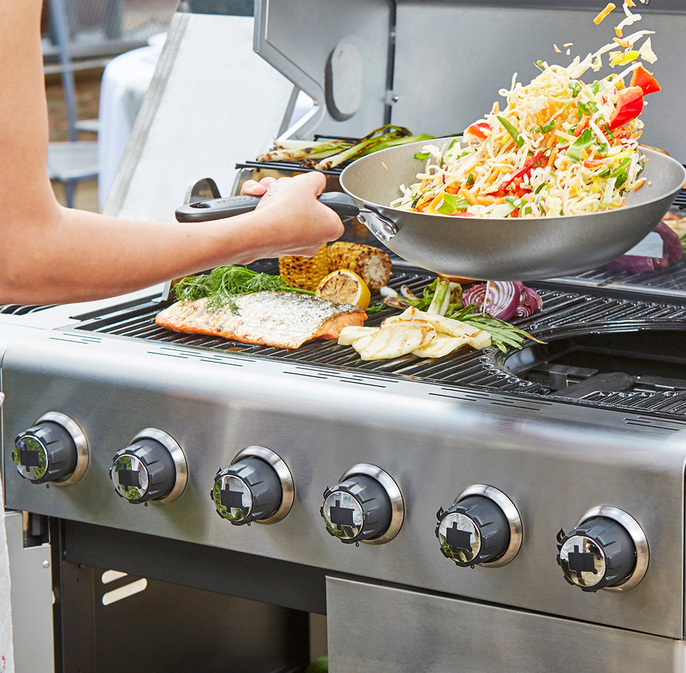 Outback Carbon Steel Wok – Multi-Cooking Surface (OUT370986)