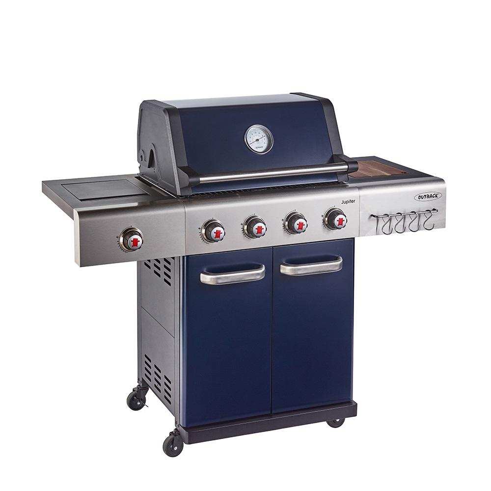 Outback Jupiter 4 Burner Hybrid BBQ Blue