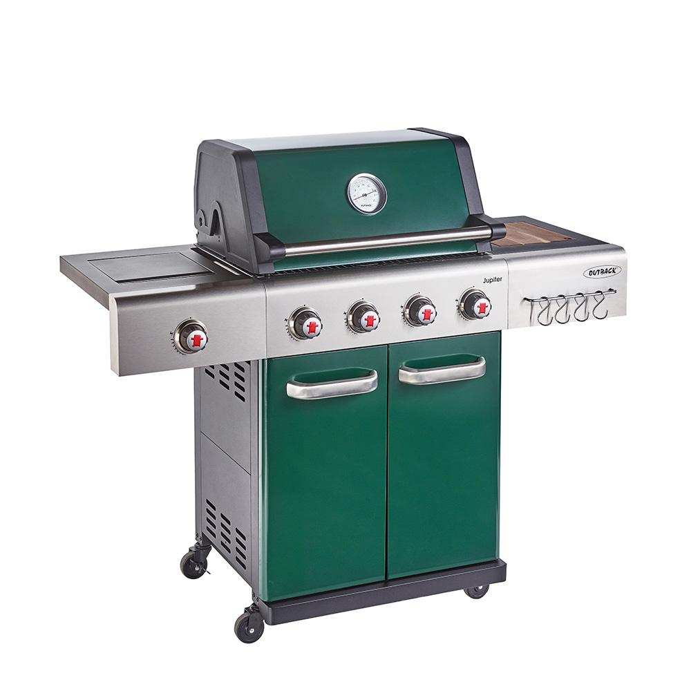 Outback Jupiter 4 Burner Hybrid BBQ Green