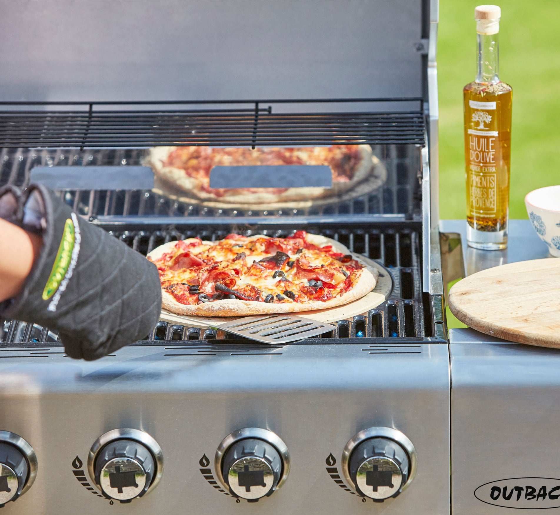 Outback Pizza Stone & Griddle Set