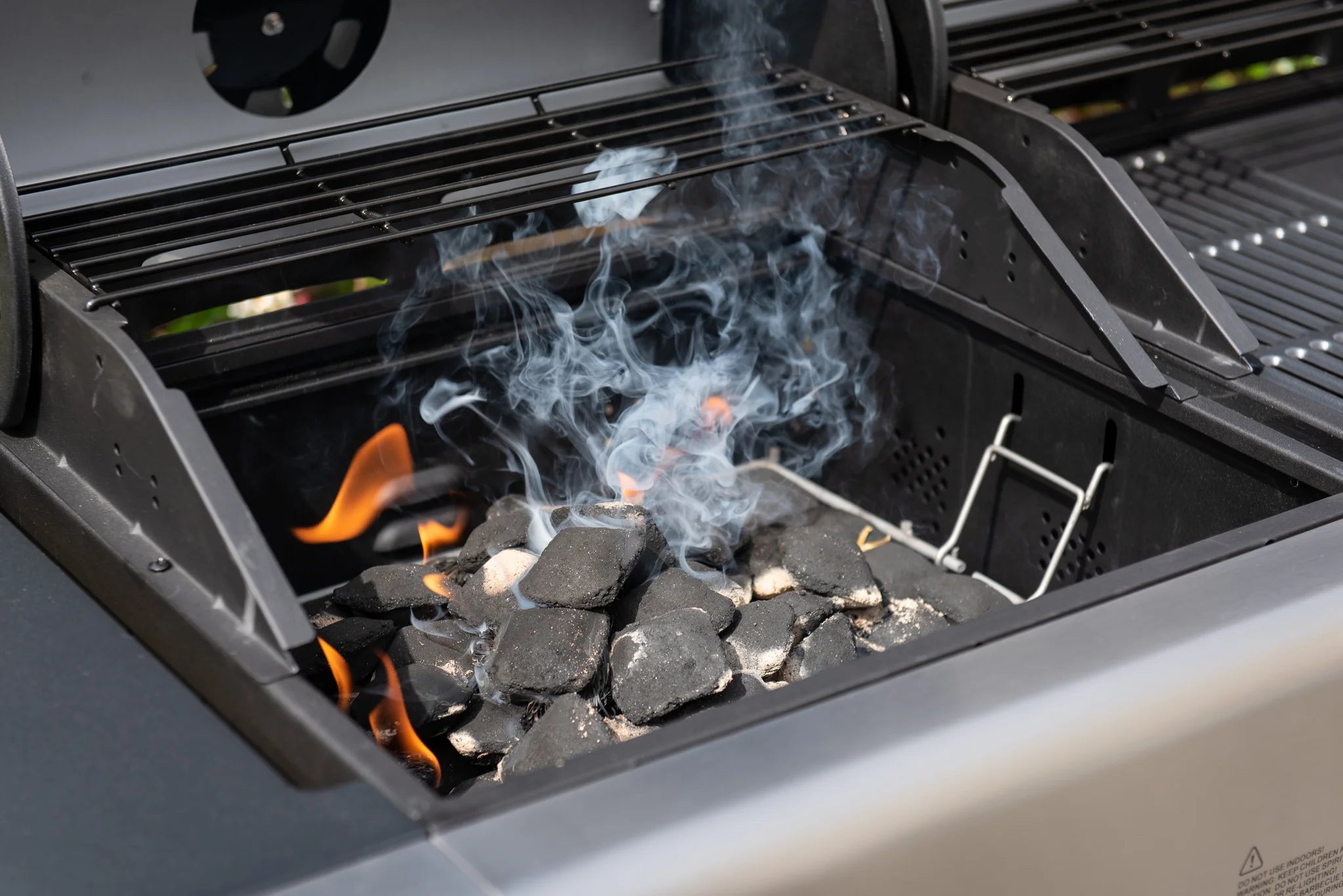 Outback Dual Fuel 2 Burner Combi Charcoal/Gas BBQ